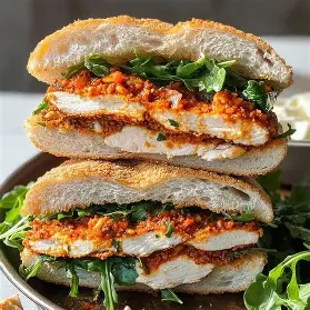 grilled tandoori chicken focaccia