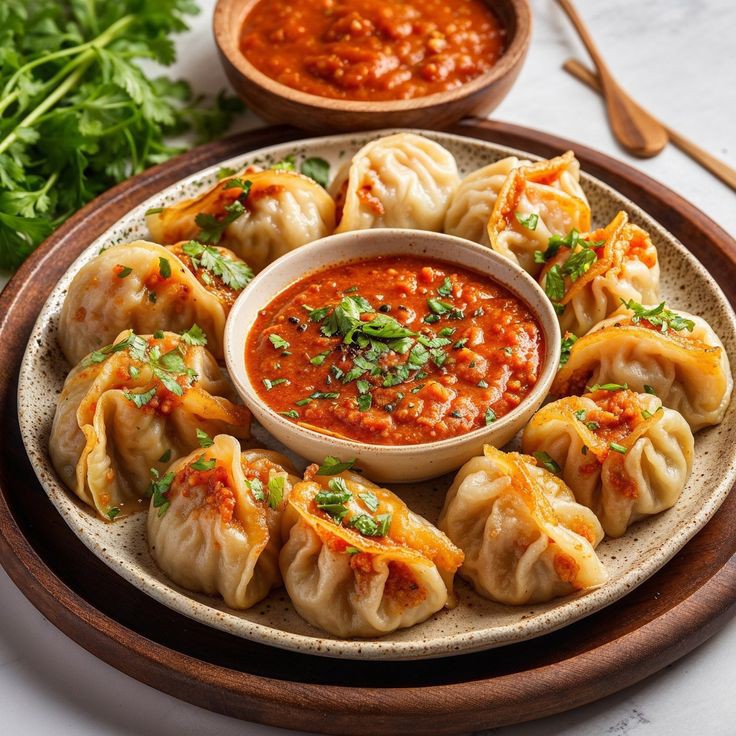 fried chicken momo