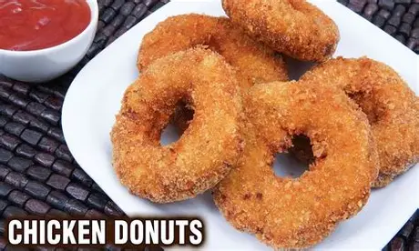 chicken and egg donut