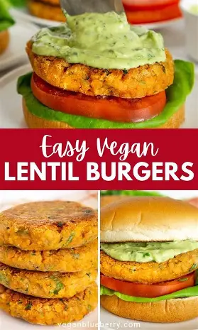 classic lentil cheesy vegetable burger